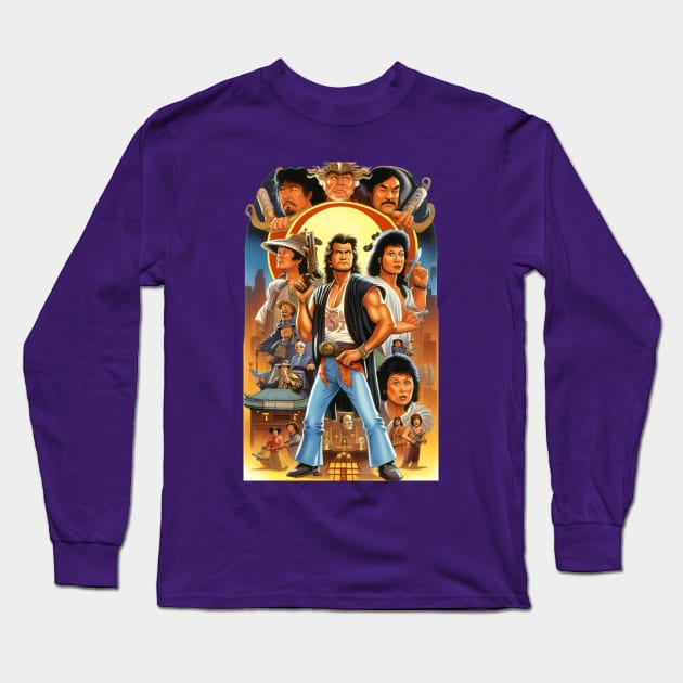 Big Trouble In Little China 1986 Long Sleeve T-Shirt by Vakian